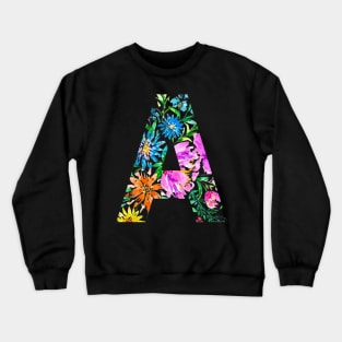 Personal tshirt full  wathercolor flowers Crewneck Sweatshirt